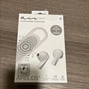 Air duo speaker and ear buds